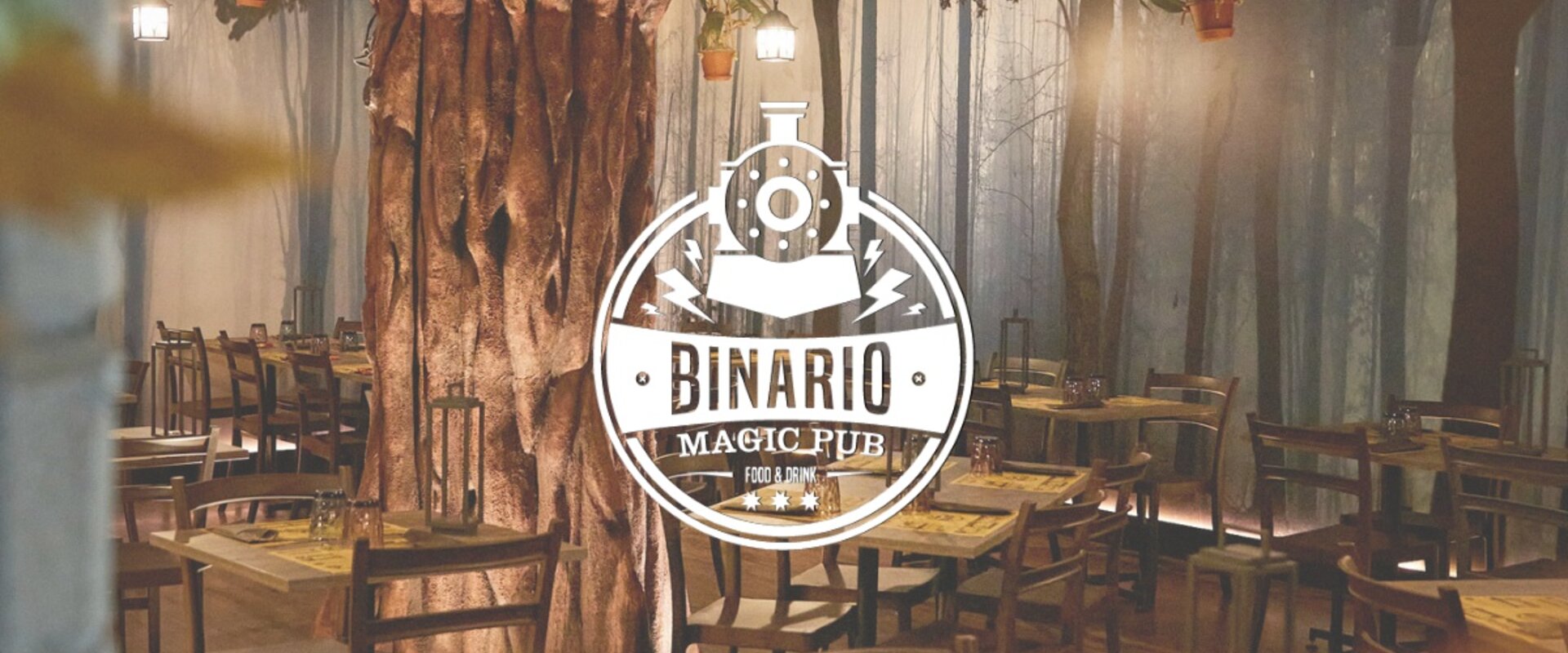 Binario Magic Pub, ingresso a tema Harry Potter con piattaforma e sirena a Palazzago
