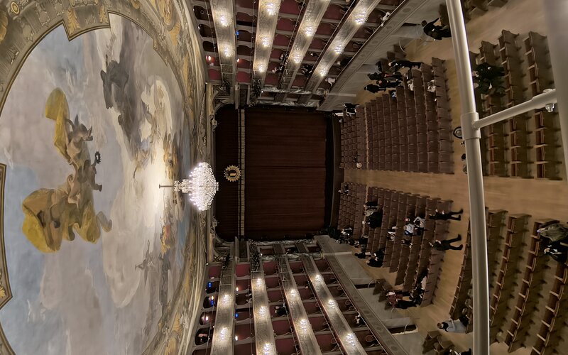 Auditorium del Conservatorio Donizetti durante un concerto degli allievi