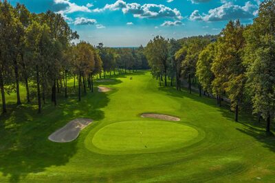Club house del Golf Club Bergamo con architettura bergamasca