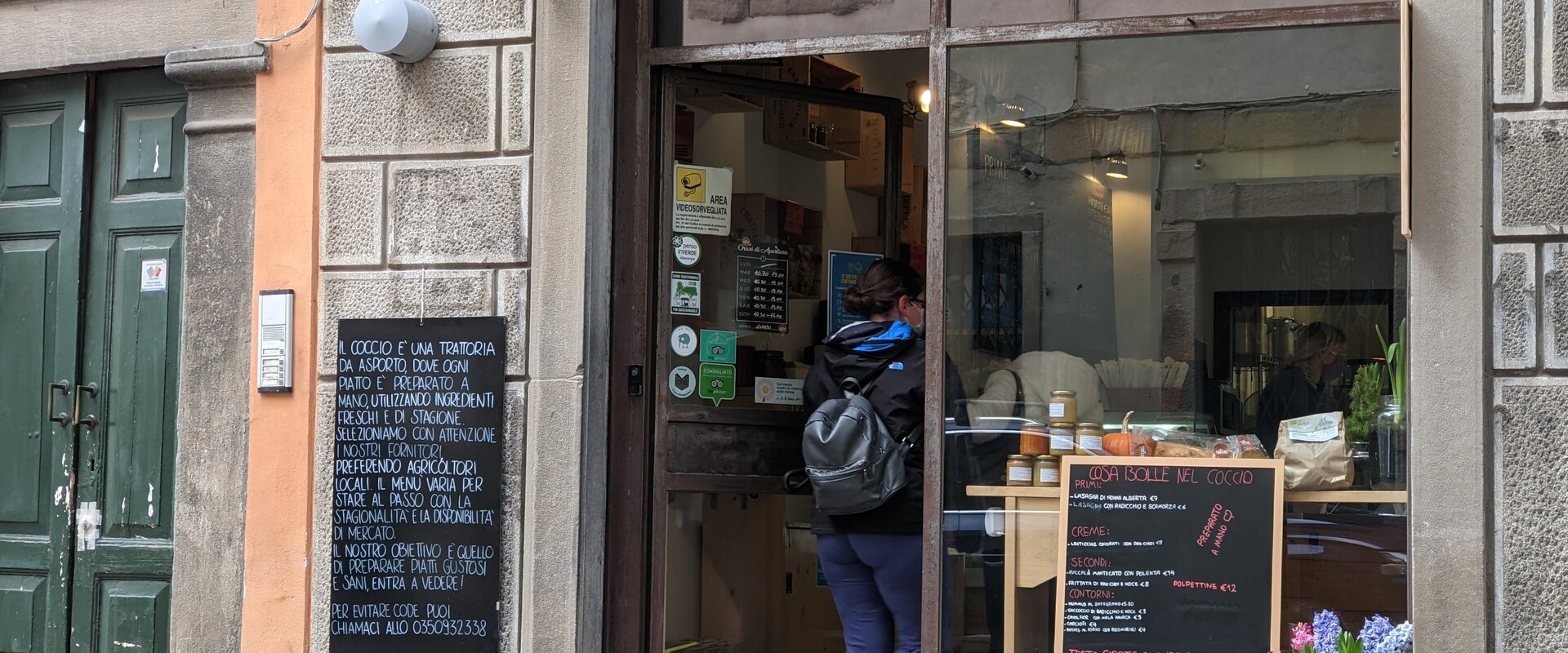Il Coccio Bergamo, deli e cucina di stagione in Via Sant'Alessandro