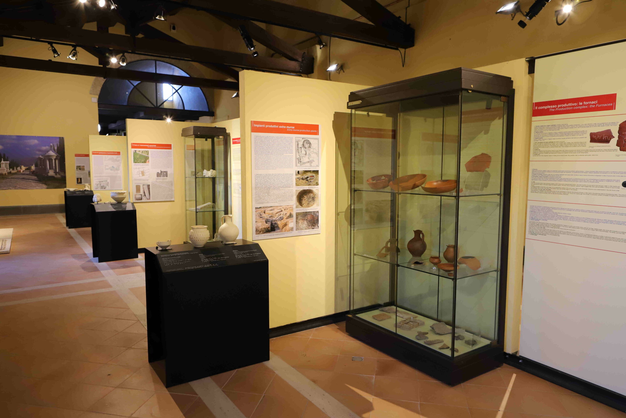 Cassetti espositivi con centinaia di minerali classificati per specie