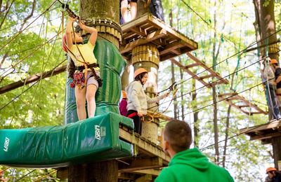 Parco Avventura Roncola, percorsi tra gli alberi in Valle Imagna