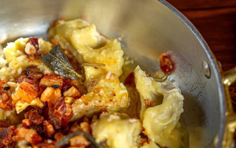 Casoncelli alla bergamasca con burro fuso e salvia, Taiocchino