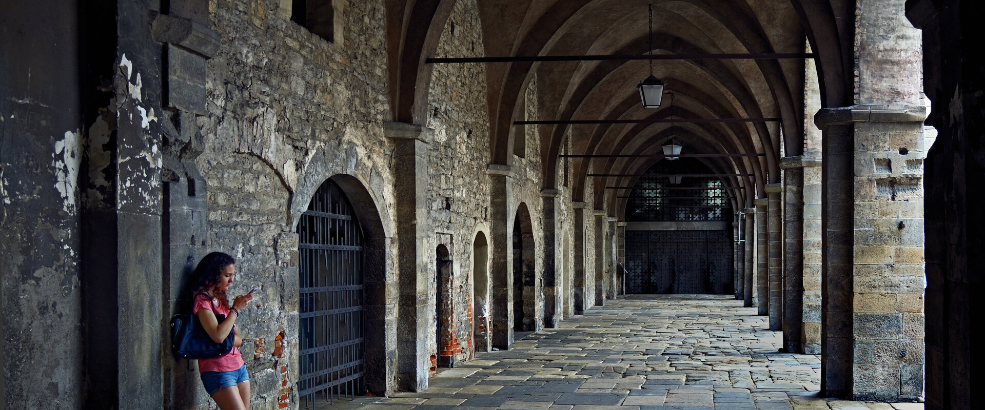 Università degli Studi di Bergamo, chiostro storico di Sant'Agostino in Città Alta, sede del Rettorato e del campus umanistico